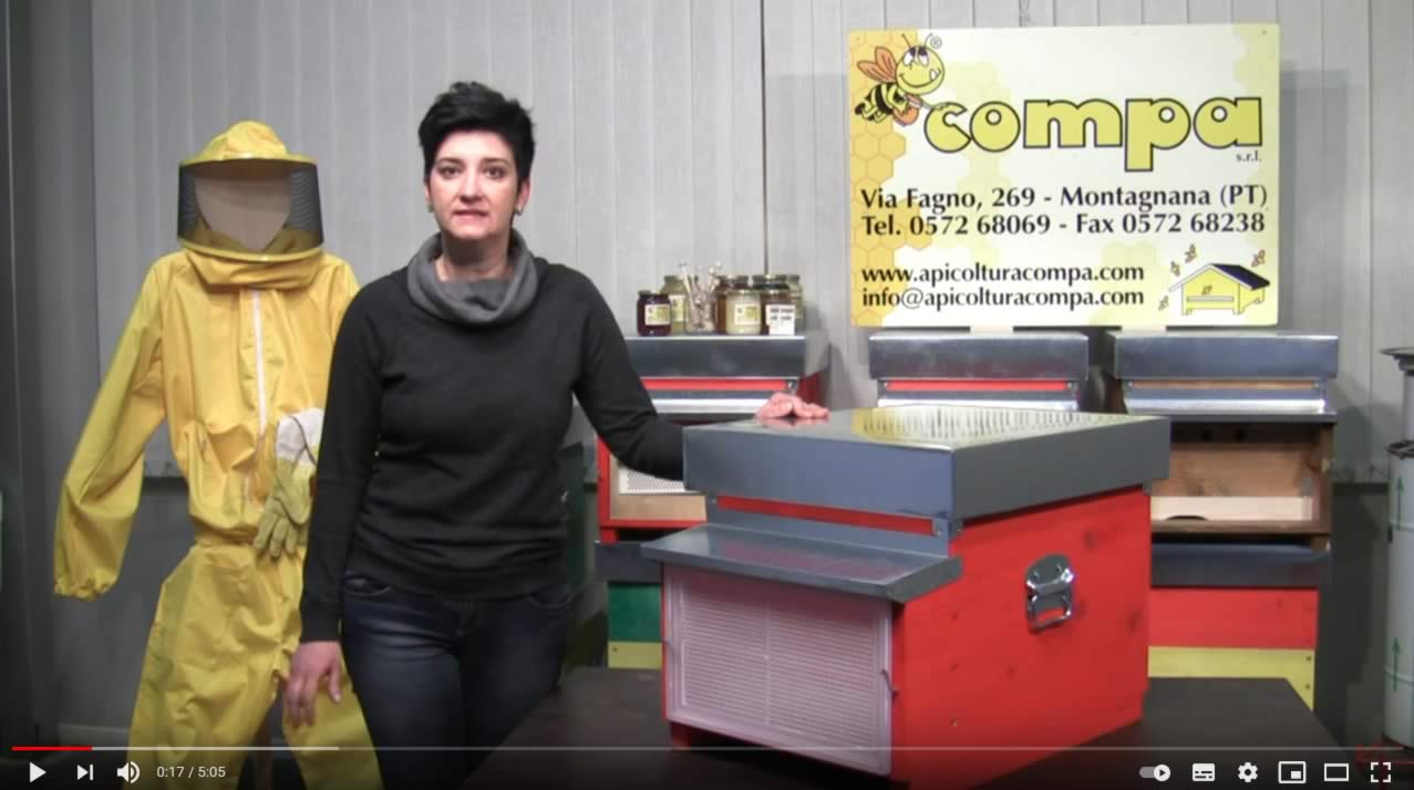 Video di presentazione art. 11 arnia con fondo a rete antivarroa