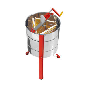 Art.4527SXJ  Smelatore tangenziale 6 FAVI  da melario DB con gabbia inox. Marca Lega.
