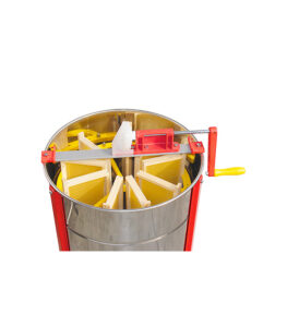 ART.4690SXJ -SMIELATORE RADIALE DA 9 FAVI MANUALE con trasmissione conica e cestello in plastica alimentare