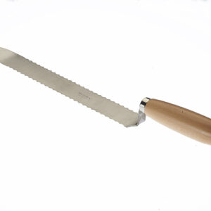 Art.C05Q Coltello inox seghettato per disopercolare cm.28