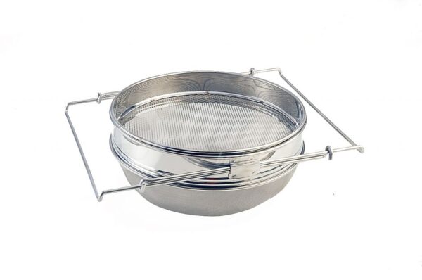 Art.F29Q Filtro Doppio Estensibile in acciaio inox per miele