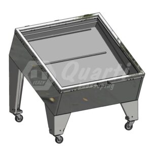 Art. SCERAS35 Sceratrice inox GRANDE SOLARE coibentata con ruote
