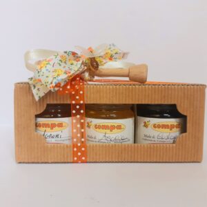 Astuccio in cartone con 3 mieli toscani da 40 g