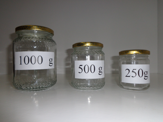 Art. 280 Vaso da miele in vetro da 500 g – Conf. da 20 pezzi, Vasi in  Vetro per Miele